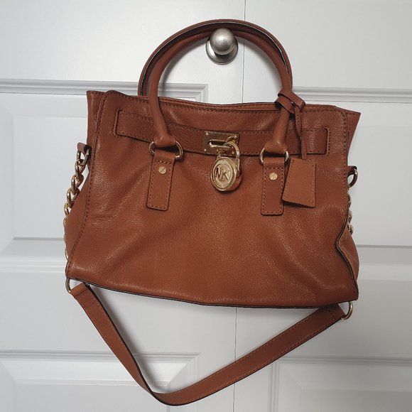 Michael Kors Hamilton Saffiano Medium Satchel - with dust bag (EUC) - Picture 1 of 5